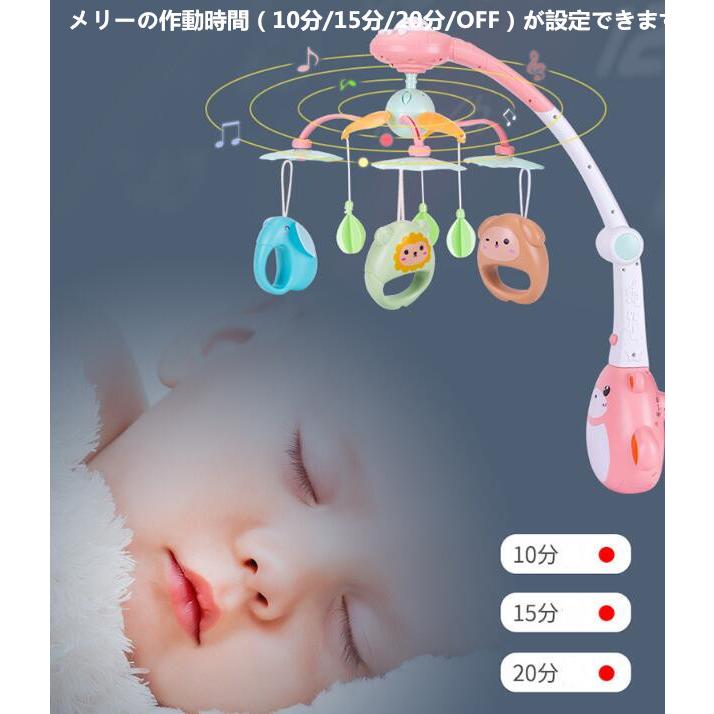 ベッドメリー 赤ちゃんメリー オルゴールメリー ベビーベッドおもちゃ 360回転 音楽 投影 ベビーカー用おもちゃ えらべる回転 可愛い L Moorebear 通販 Yahoo ショッピング