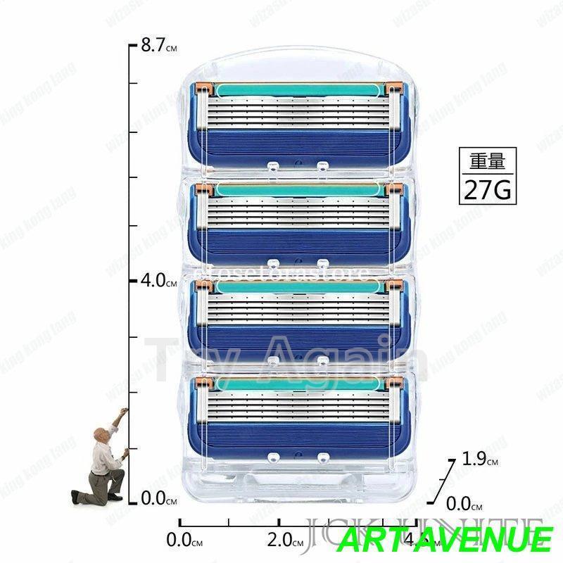 ジレット替刃 5枚刃 髭剃り 替刃 ジレット ジレットフュージョン替刃 ジレット替刃 互換性 12個 16個 32個 64個 メンズ 格安 カミソリ ジレット｜moorebear｜09