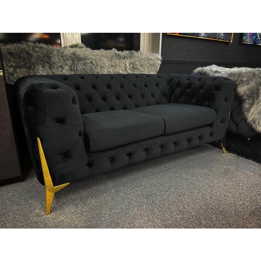 早い者勝ち訳あり！ チェスターフィールド　ボタン締め　ソファ　ペリエ　２シーター 【1438173708】(51471円)