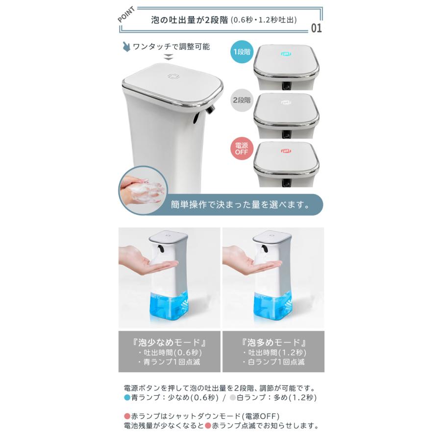 ソープディスペンサー 自動 壁付け 自動 泡 液体 オートディスペンサー アルコールディスペンサー  非接触  アルコール 壁 ボトル ハンドソープ おしゃれ ジェル｜moraro｜05