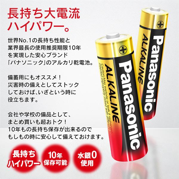 合計40本 Panasonic 単3形 単4形 選べる 電池 長寿命10年 防災 備品