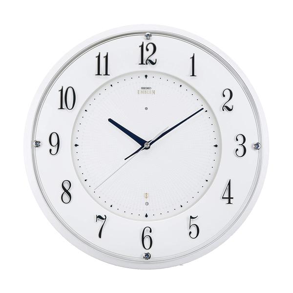 SEIKO（セイコー） 電波時計 掛け時計 アナログ 自動秒針停止機能付