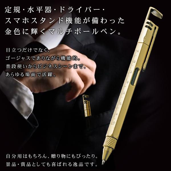 多機能 ペン 1本で5役 ボールペン 水平器 プラスドライバー マイナス