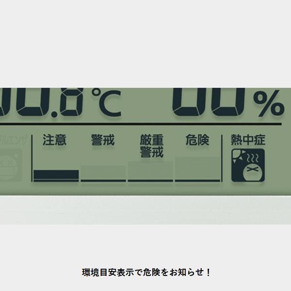 CITIZEN（シチズン） 電波目覚まし時計 リズム時計 温湿度計 注意報