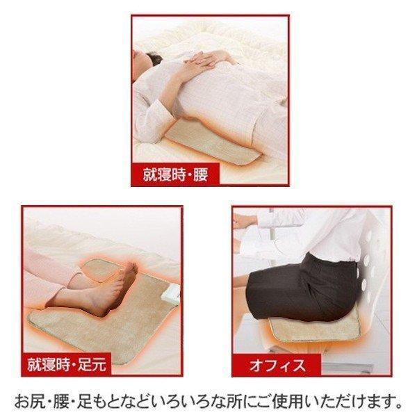 中古美品 1人用ホットカーペット 電気座布団 正方形 2枚 セット ホットクッション 厚手 2段階温度調節 60×60cm 正方形 電気カーペット