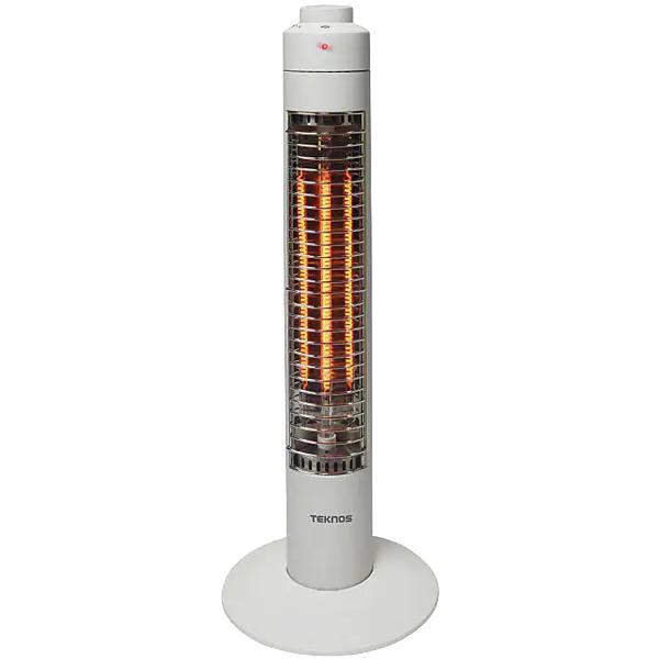 送料無料- 電気ストーブ 遠赤外線 ハロゲンヒーター 1秒即暖 スリム