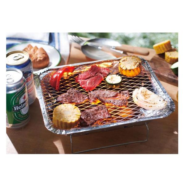 インスタントコンロ 燃料入り 使い捨て バーベキューコンロ BBQ グリル コンロ インスタント バーベキュー セット 炭 着火剤 アミ スタンド 小型 S◇ BBQコンロ｜more-create｜05