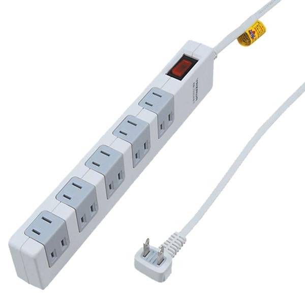 上も横も 両方挿せる 延長コード 10個口 雷ガード付 電源タップ