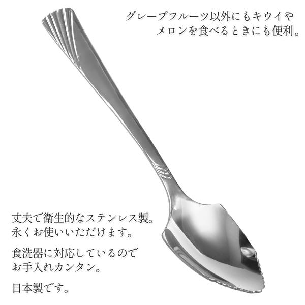 5本セット グレープスプーン 日本製 ステンレス 13.7cm フルーツ