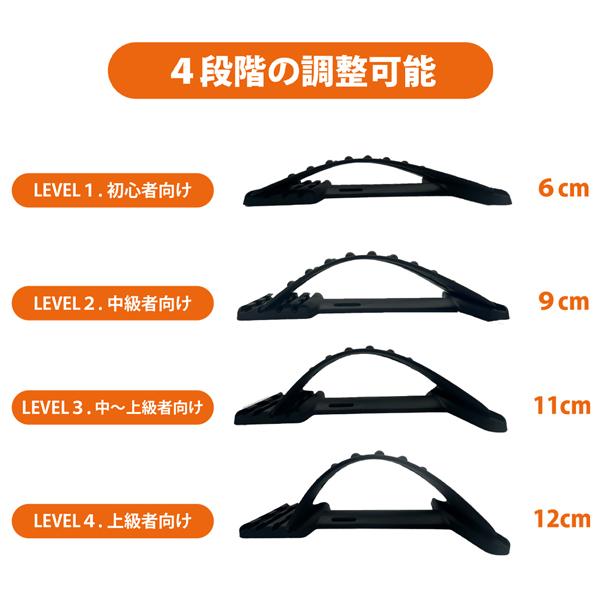 背中 ストレッチ バックストレッチャー 背筋 背骨 腰 伸ばす ツボ押し