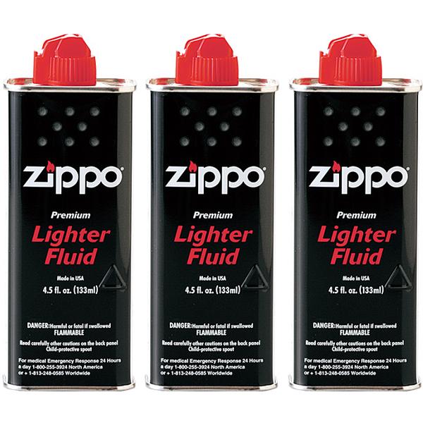 ZIPPO（ジッポー） 3本セット オイル ライター用 純正 小缶 133ml