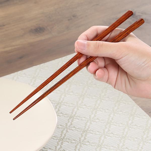 箸 八角 5膳 セット 木製 天然木 22.5cm 大人用 和 シンプル おはし
