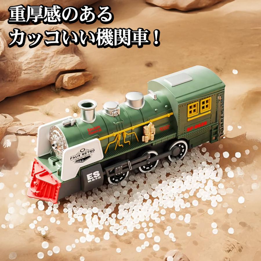 美品❢　鉄道ファンに是非‼️重厚感　リアル蒸気機関車❢ 蒸気機関車 レトロ 重厚感 本格派 リアルな造り 電動 電車 SF ESモデル