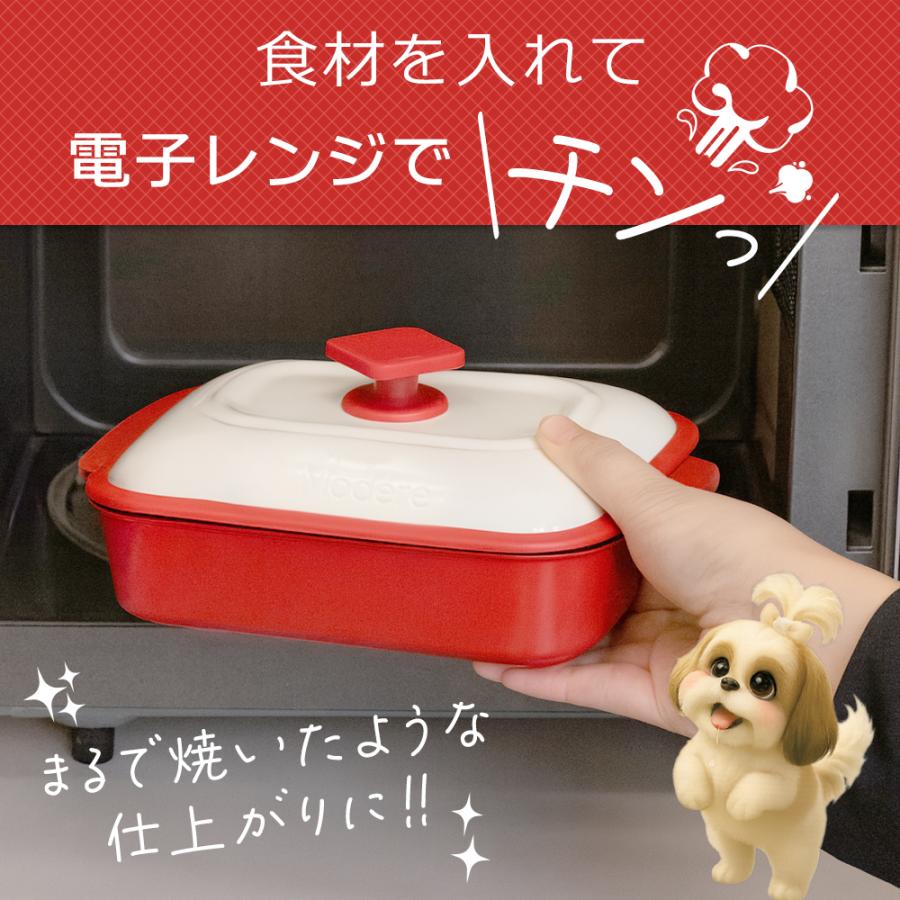 電子レンジ調理器 焼き料理 グリルパン 焼き魚も まるで直火焼き