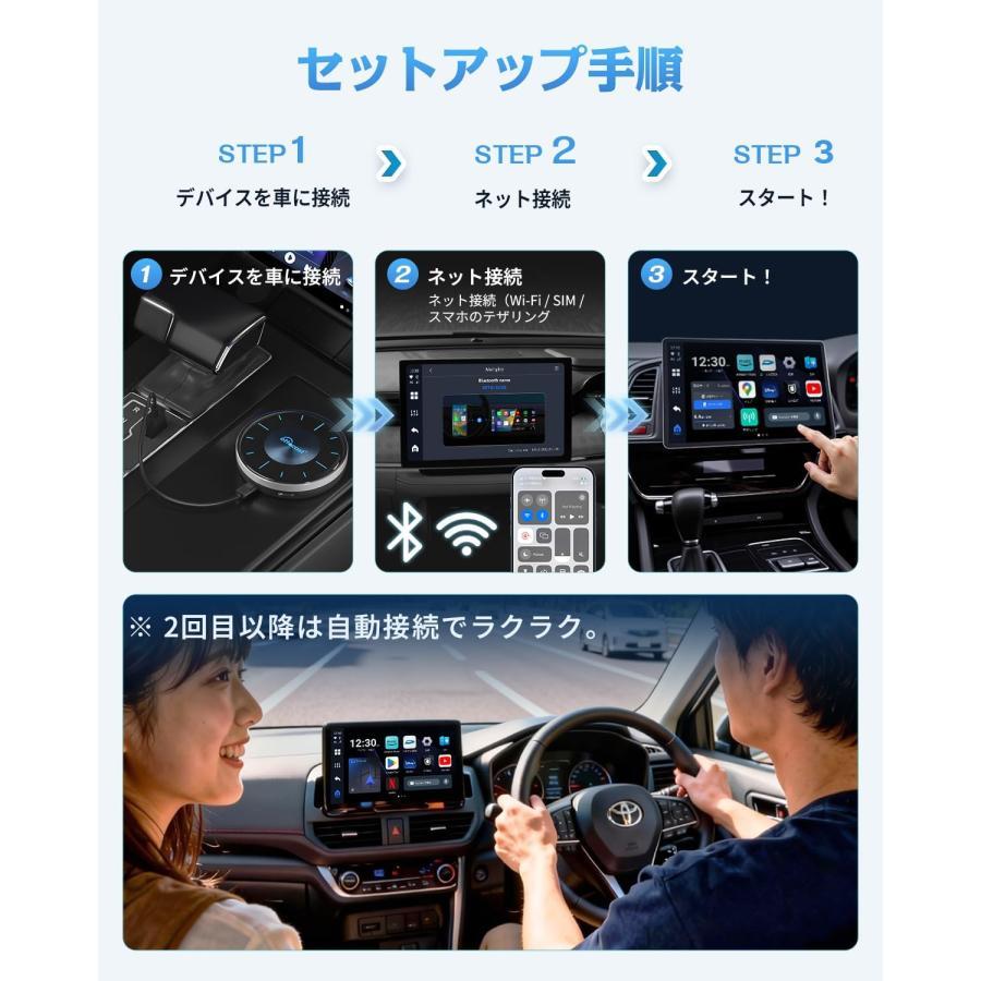 OTTOCAST P3 オットキャスト CarPlay AI Box Android 12アタブター
