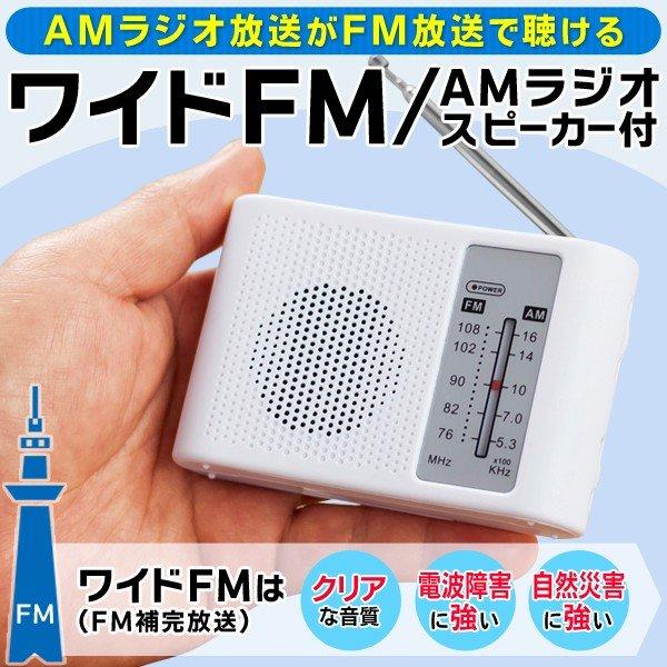 送料無料 海外限定 定形外 ポータブルラジオ 本体 電池式 ワイドFM対応 スピーカー搭載 軽量 AMラジオU 携帯型 語学学習 ついに再販開始 小型 FM WIDE アウトドア等に 防災