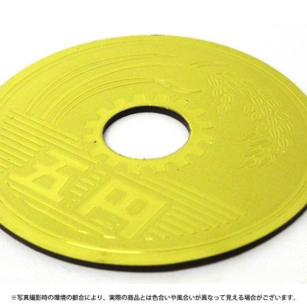 送料無料 巨大5円玉 マグネット 直径8.5cm 3個セット キラキラ輝く