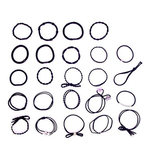 送料無料 ヘアゴム 24種類まとめ買い 大量セット オトナ可愛いシンプル