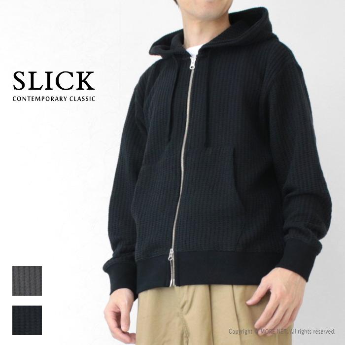 SLICK（スリック） ビッグワッフルジップパーカー 5131015 メンズ
