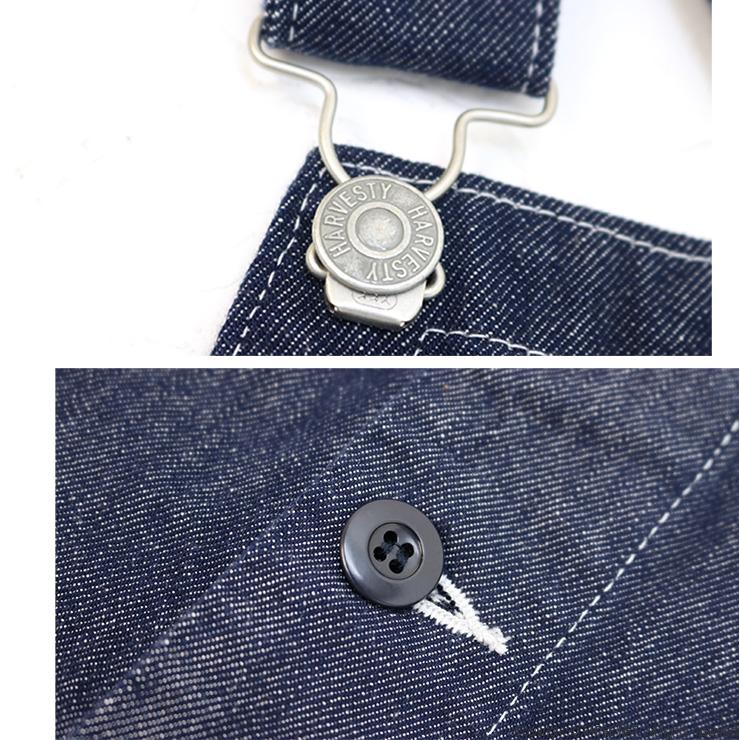 ハーベスティ HARVESTY 10ozノンフェイドデニムオーバーオール A12007 サロペット オーバーサイズ 男女兼用 日本製 | HARVESTY | 12