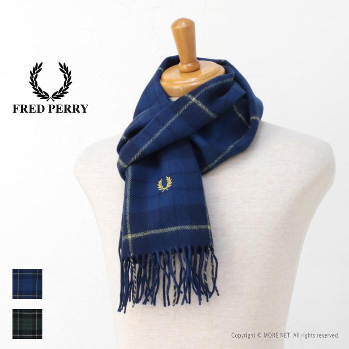 FRED PERRY（フレッドペリー） ラムウールタータンスカーフマフラー