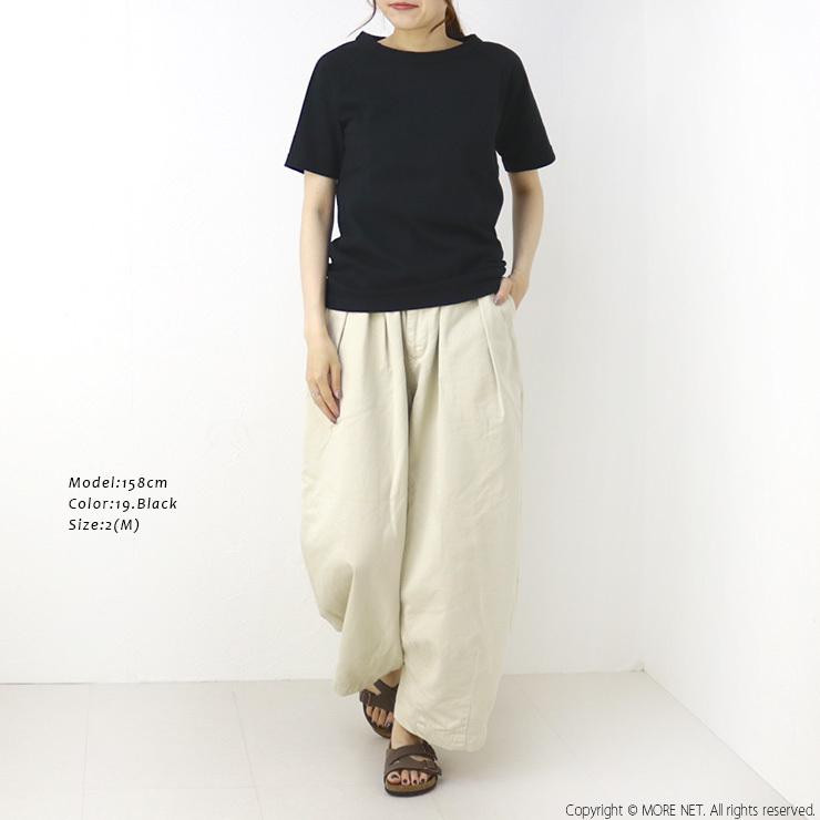 ダナファヌル Dana Faneuil ムラ糸天竺 半袖Tシャツ D-5616205/D-5616205A カットソー ボートネック 無地 レディース 日本製/メール便可 | DANA FANEUIL | 12