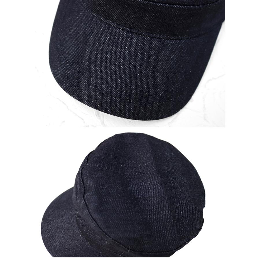 ステュディオ・ダルチザン STUDIO D'ARTISAN デニムワークキャップ D7222 メンズ レディース ワンポイント刺繍 | STUDIO D'ARTISAN | 04