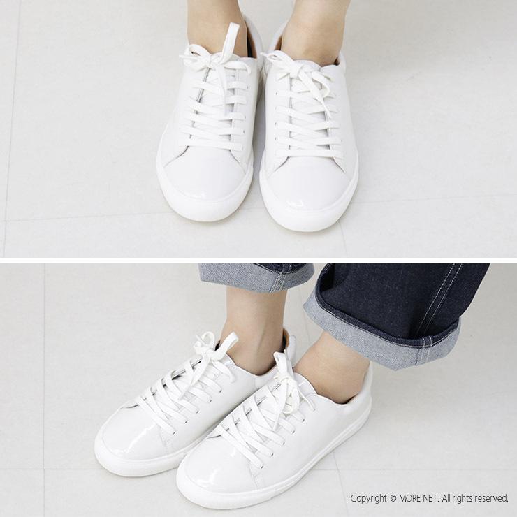 ミナンポルク minan polku ソフトレースアップスニーカー M413 靴 シューズ エコレザー 撥水 レディース /返品・交換不可/SALE セール | minan polku | 06