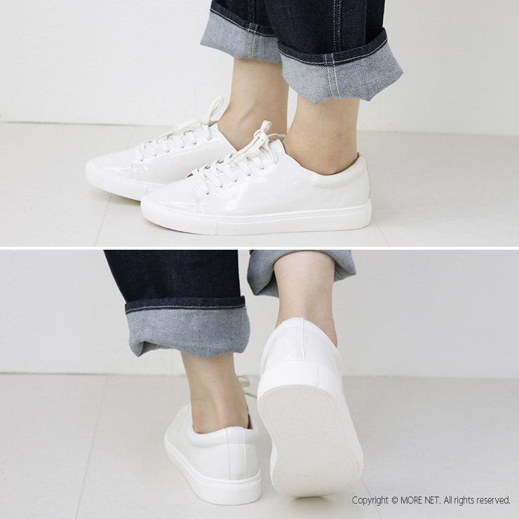 ミナンポルク minan polku ソフトレースアップスニーカー M413 靴 シューズ エコレザー 撥水 レディース /返品・交換不可/SALE セール | minan polku | 07