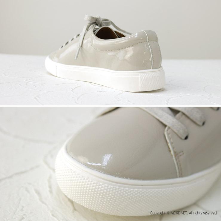 ミナンポルク minan polku ソフトレースアップスニーカー M413 靴 シューズ エコレザー 撥水 レディース /返品・交換不可/SALE セール | minan polku | 09