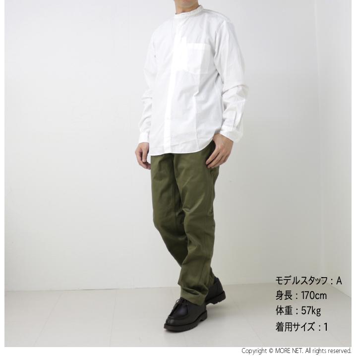 マニュアルアルファベット Manual Alphabet ルーズフィットバンドカラーシャツ2 MA-S-624 メンズ 日本製 長袖 襟なし 無地｜more-net2｜15