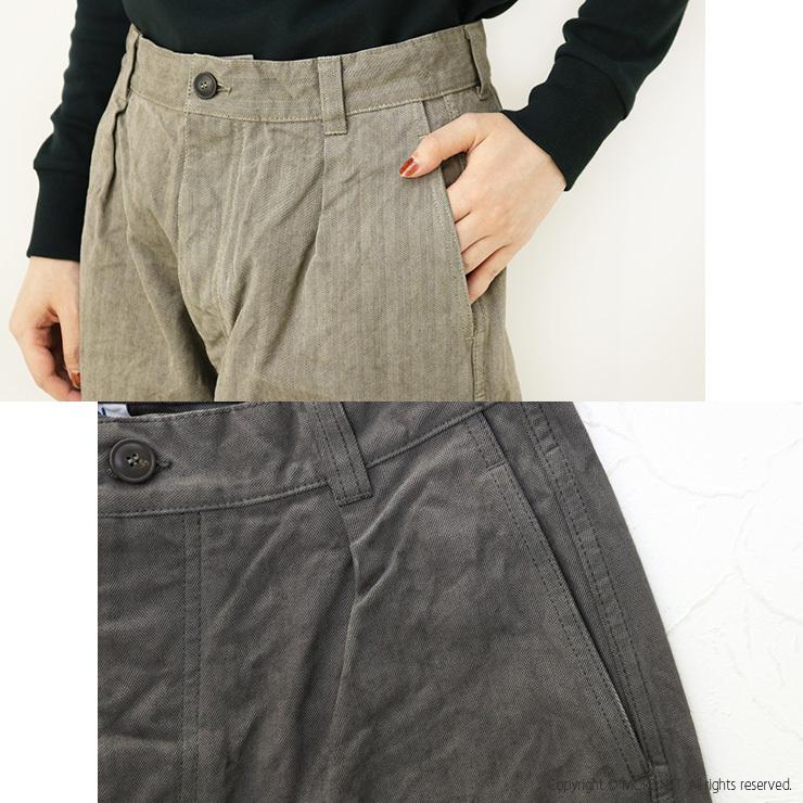 アーメン ARMEN ヘリンボーンワンタックパンツ NAM1203DH レディース ...