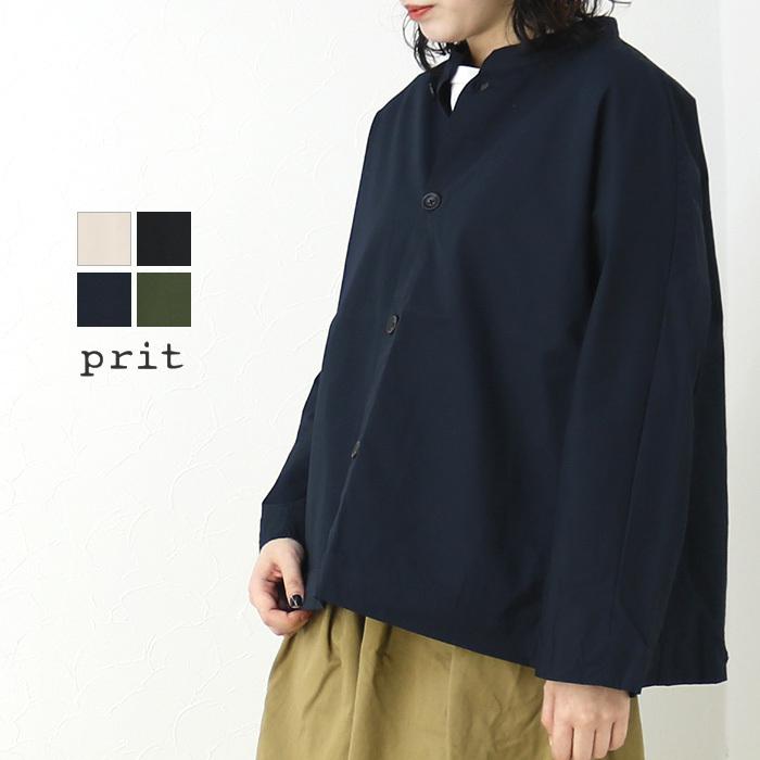 プリット Prit スタンドカラーバックタックシャツジャケット P810 22春夏 アウター 日本製 レディース 返品 交換不可 Sale セール P810 モアネット Casual Select 通販 Yahoo ショッピング