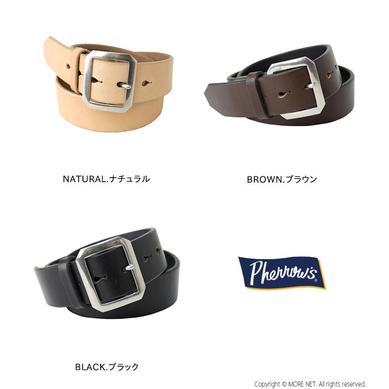 フェローズ PHERROW'S ベンズレザーベルト 40mm巾 22W-PLB1 メンズ ギャリソン 革