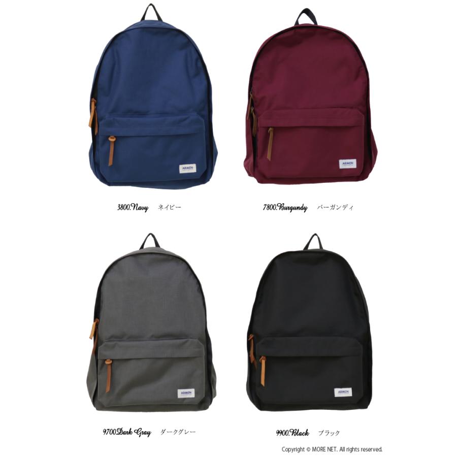 新品 ARMEN アーメン バックパック リュック ブラック ARMEN アーメン ナイロンデイパック PNAM1611CN 男女兼用 鞄