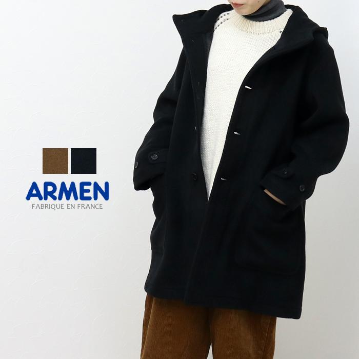 アーメン Armen ダブルフェイスフーデッドコート Pnam1652w 秋冬 メルトン アウター 暖かい フード レディース Pnam1652w モアネット Casual Select 通販 Yahoo ショッピング
