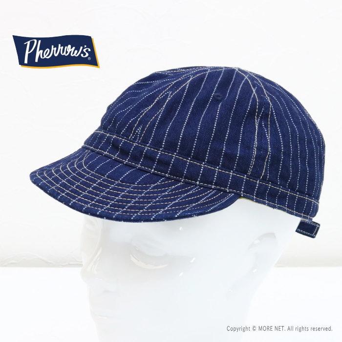 フェローズ PHERROW'S ワークキャップ ウォバッシュストライプ PWCC1-W メンズ レディース 日本製 帽子 | Pherrow's | 02