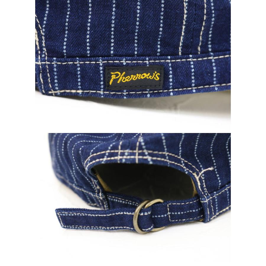 フェローズ PHERROW'S ワークキャップ ウォバッシュストライプ PWCC1-W メンズ レディース 日本製 帽子 | Pherrow's | 05