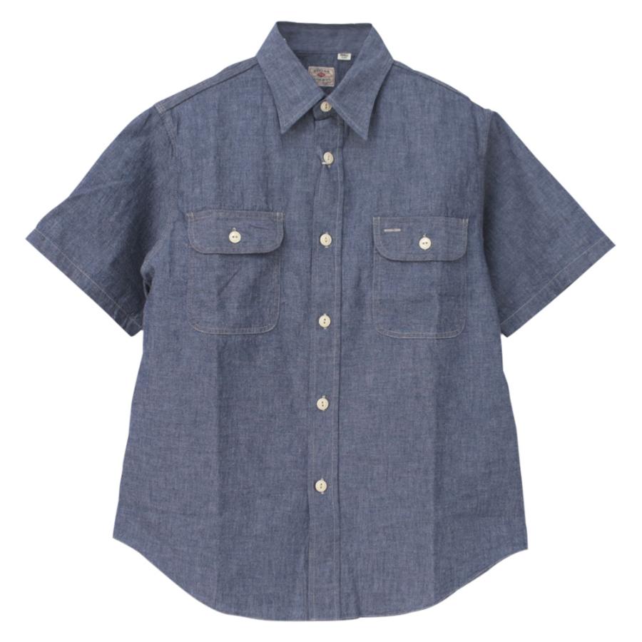SUGAR CANE シュガーケーン ブルーシャンブレーワークシャツ SC37941