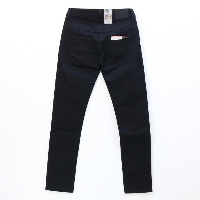 ヌーディージーンズ NUDIE JEANS スリムフィット THIN FINN(シンフィン) L30 DRY COLD BLACK(470) メンズ イタリア製 ブラック｜more-net2｜06