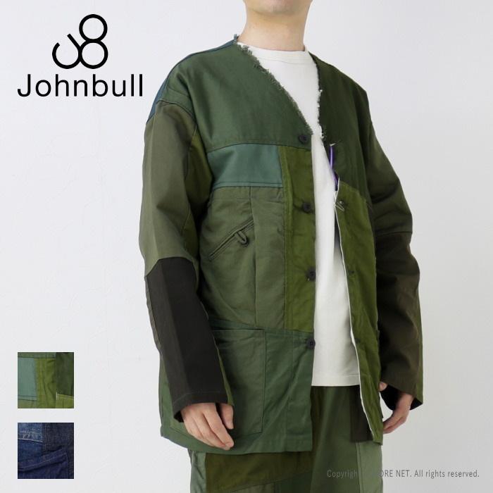 リベアバイジョンブル rebear by Johnbull パッチワークジャケット X2021 メンズ レディース 日本製 ノーカラー｜more-net2｜08