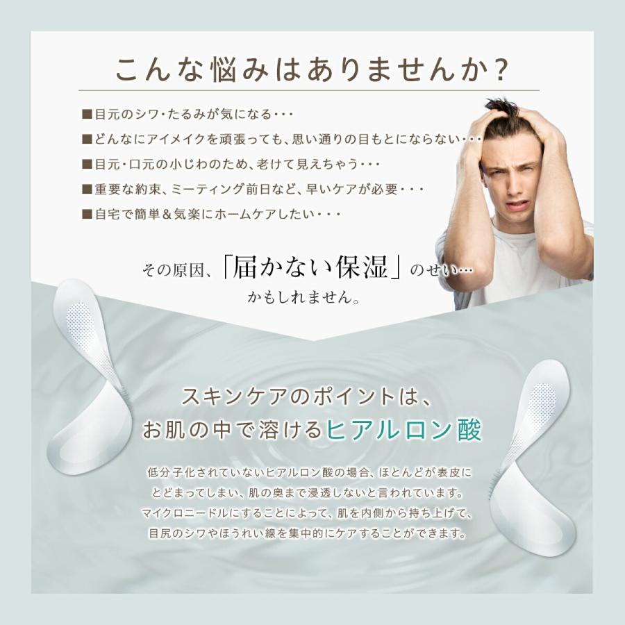 マイクロニードルパッチ メンズ ヒアルロン酸 パッチ 2枚×10 ヒト