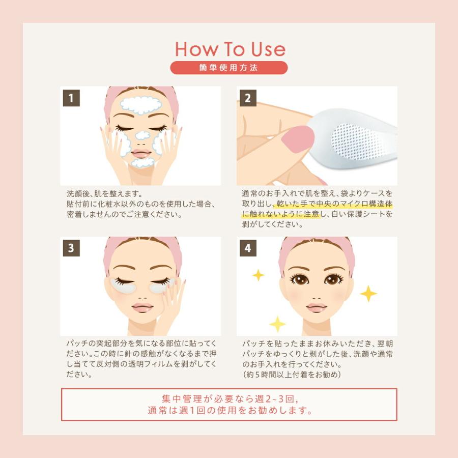 マイクロニードルパッチ 美容液 ヒト幹細胞 + レチノール ヒアルロン酸