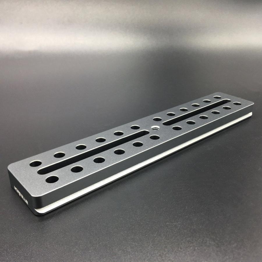 アリアス1枚 AU005-アルカスイス規格 長さ185mmアリガタ 20mm間隔穴タイプ 取付