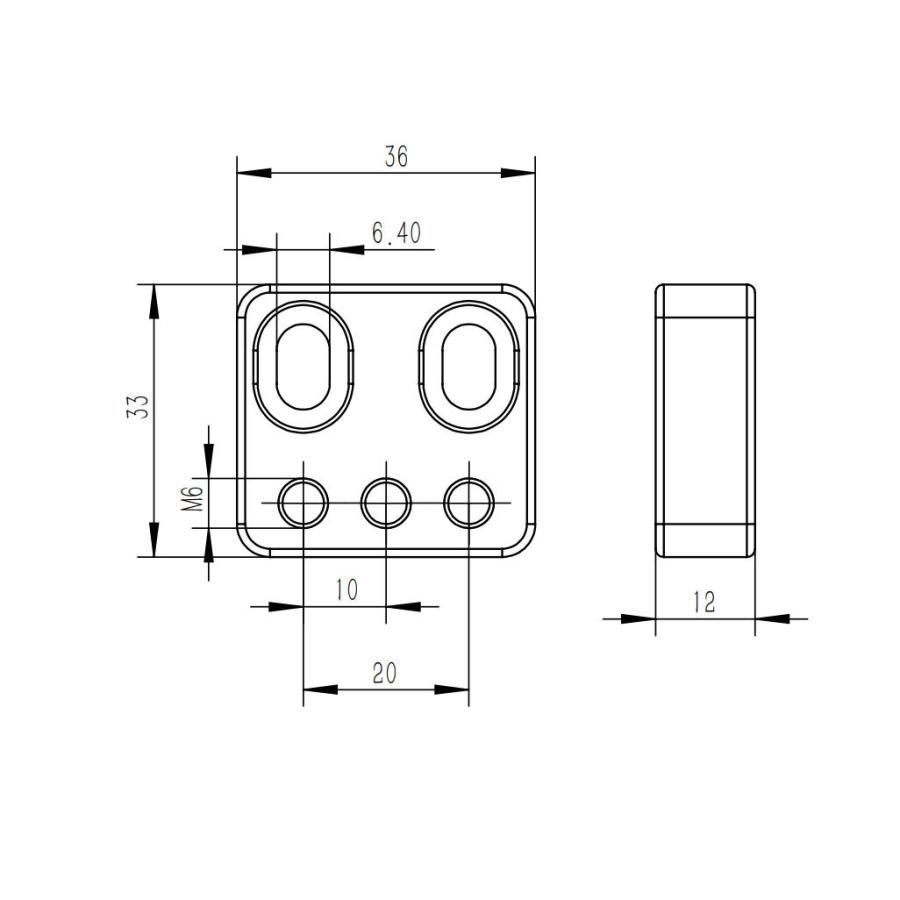AU017-鏡筒ハンドル用スペーサー2点1セット 取付ネジ付属 クリック