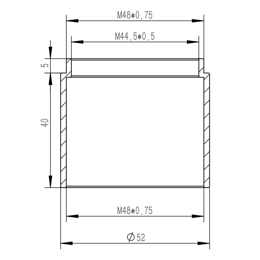 TP577-M48*0.75延長アダプター（40mmタイプ） 送料ゆうパック送料一律700円 |  | 02