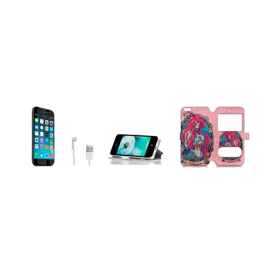 iPhone5 5S5C ゾンビ人魚姫手帳型ケース 充電ケーブルフィルム付 :ajry-g001-214-3:MORE BUY MORE - 通販 -  Yahoo!ショッピング