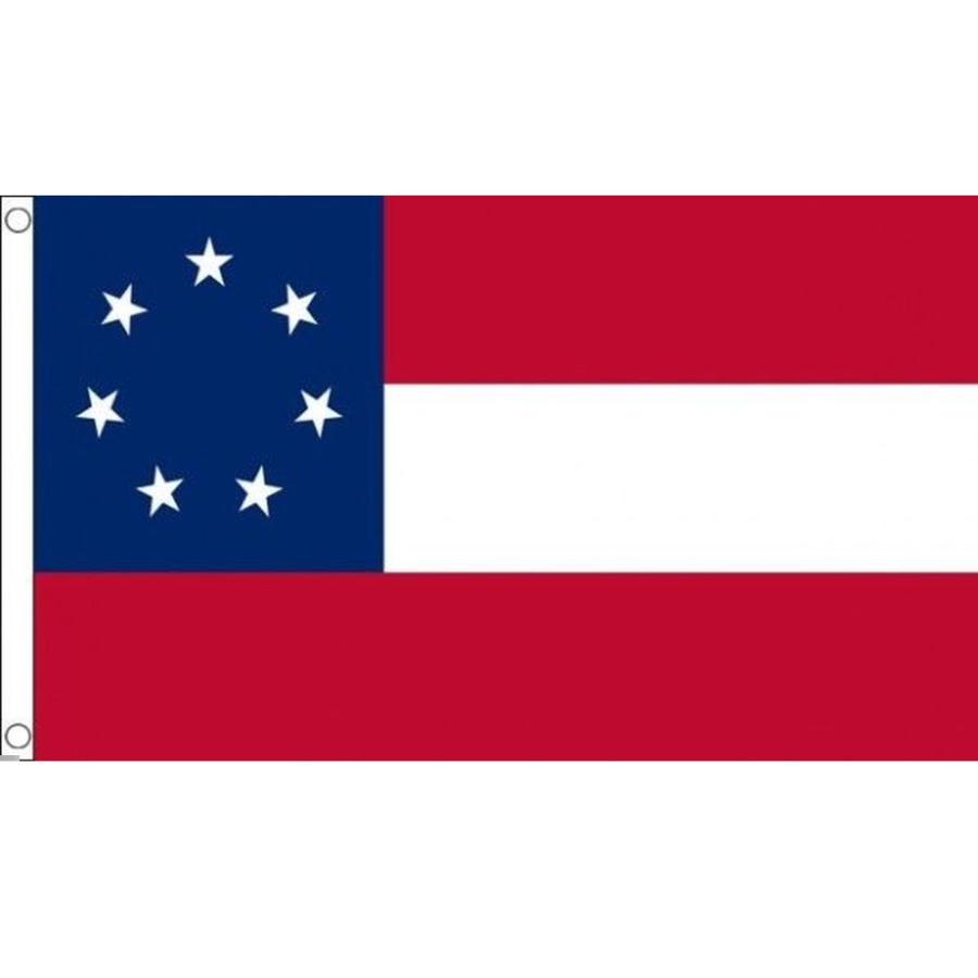 海外限定 国旗 アメリカ連合国 スターズ・アンド・バーズ 7星 特大