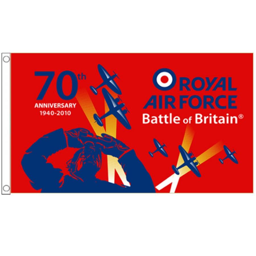 海外限定 国旗 バトル・オブ・ブリテン 第二次世界大戦 ドイツ イギリス空軍 RAF 70周年 特大フラッグ｜morebuymore