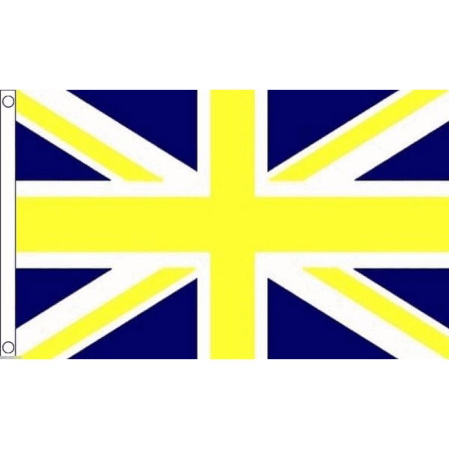 海外限定 国旗 イギリス 英国 ユニオンジャック 紺 黄色 ネイビー
